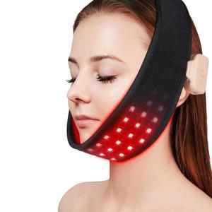 목턱 강화를 위한 DGYAO 8가지 컬러 레드 라이트 테라피, 턱 팔 손목 를 무선 웨어러블 적외선 테라피 랩 패드
