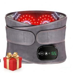 허리 를 위한 히팅 패드 백 마사지기 무선 충전식 휴대용 벨트 하측 적외선 레드 라이트 좌골 온열 마사지