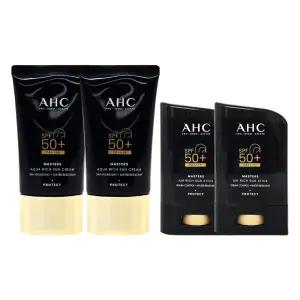 [AHC]AHC 마스터즈 아쿠아 리치 선크림 대용량 60ml 2개+리치 선스틱 22g 2개