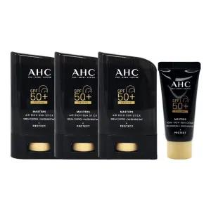 [AHC]AHC 마스터즈 에어 리치 선스틱 대용량 썬스틱 22g 3개+10ml