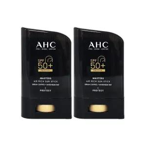 [하프클럽/에이에이치씨]AHC 마스터즈 에어 리치 선스틱 대용량 썬스틱 22g 2개