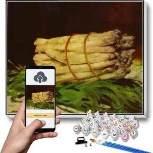 및 숫자 키트별 페인팅 아스파거스 에두아르 마네 아트 크래프트 가정용 벽 장식용