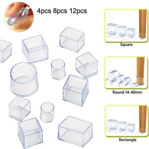 12 의자 다리 모자 피트 가구 커버 고무 양말 테이블 플러그 보호대 패드