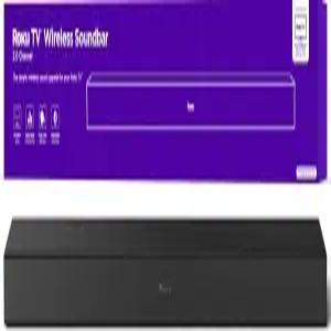 향상된 스테레오 사운드 선명한 대화 간단한 무선 설정을 갖춘 Roku TV 사운드바 RokuTV 전용