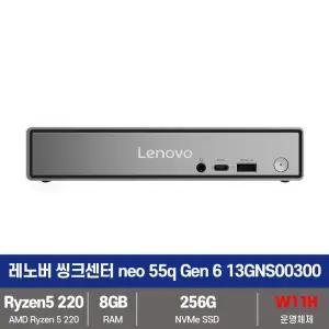 레노버 씽크센터 미니PC neo 55q Gen 6 13GNS00300 R5 220 SSD256G/8G/W11H 설치 시리얼포트 - KW