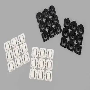 ( )전기선정리 충전케이블타이 부착식클립 전선홀더 미니 케이블정리대 18p