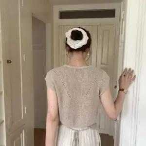 여름 캡소매 여름니트 백스트링 니트 백스트링 여름니트