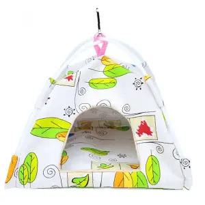 앵무새 텐트 중형 조류 새둥지 보금자리 휴식 공간 애완새 용품 새장 내부 장식