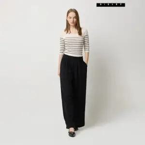 시슬리 [아울렛] 스퀘어넥 스트라이프 니트 SAKP36531