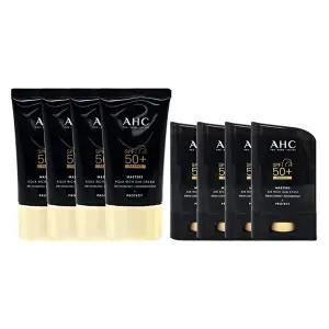 [AHC]AHC 마스터즈 아쿠아 리치 선크림 대용량 60ml 4개+리치 선스틱 22g 4개