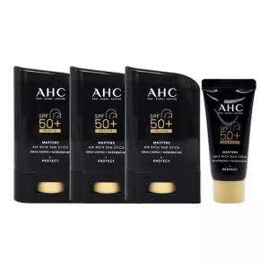 AHC 마스터즈 에어 리치 선스틱 대용량 썬스틱 22g 3개+10ml