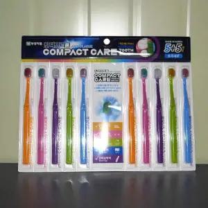 구강위생용품 콤팩트헤드 초극세모 칫솔 10P