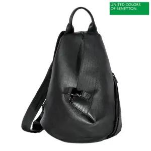 베네통 [아울렛] 소가죽 언발란 백팩 BCBGA6361_BK