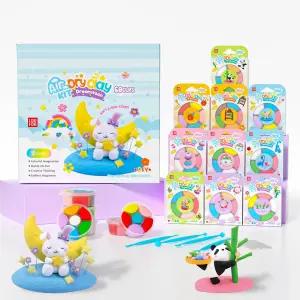 에어 드라이 클레이 모델링 키트 초경량 및 소프트 안전 무독성 0박스 DIY 매직 60색 조각 도구 튜얼 아트