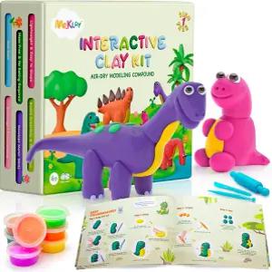 에어 드라이 모델링 클레이 도구가 된 공룡 DIY 아트 및 공예 키트 인터랙티브 매직 몰딩 48세 창의적 학습