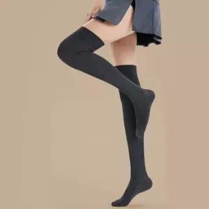 학생 오버니삭스 니하이 골지 니삭스 양말 블랙 긴양말