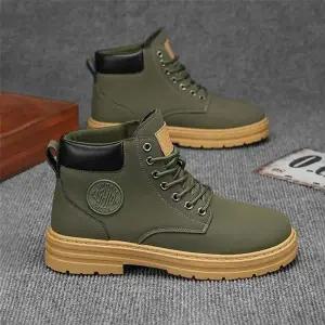 [셀러에이드]남성 워커 신발 3컬러 베이직 데일리 레이스업