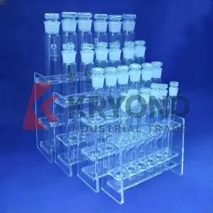 실험실용 100ml6 유기 유리 비색관 랙 비색 유기 유리 네슬러 튜브 랙