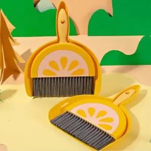 휴대용 미니 빗자루 쓰레받기 탁상 청소솔 청소도구_24993871