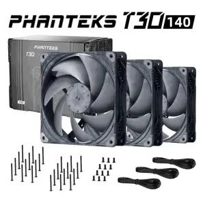 PHANTEKS T30 40mm 4cm 2500RPM C 쿨러 수냉식 팬 4핀 PWM 서버 워크스테이션 컴퓨터 PC 케이스 섀시