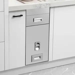 틈새 쌀냉장고 가정용 빌트인 스테인리스 쌀통 곡물 보관 저장통