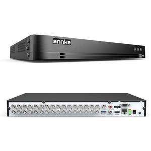 ANKE 32CH H.265 Pro+ 3K 라이트 디지털 비디오 레코더(인간/차량 감지 기능 포함), 가정/비즈니스 감시 카메라 시스템용 5-in-1 하이브리드 CCTV DVR, 24/7 녹화, P2P 원격 액세스, HDD 없음