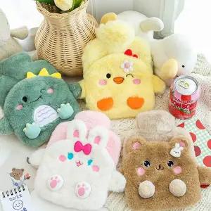 동물캐릭터 온열 물주머니 찜질용품 겨울철 손발 보온용 재사용 핫팩 수면용 침대