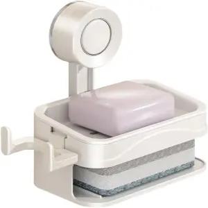 주방용 드릴링 셀프 접착 바 비누 홀더 없음 욕실 싱크대용 샤워 접시용 내구성 간편한 설치 공간 절약