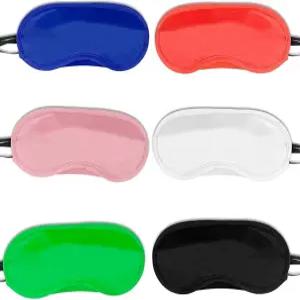 파티 게임용 6팩 눈가리개 수면 마스크 여행용 팀 빌드 용품 조절 가능한 스트랩으로 위한 멀티컬러 커버