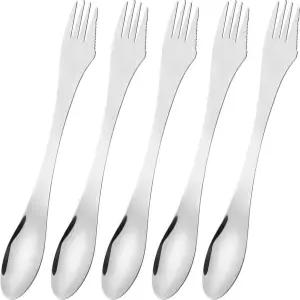 CM 코스모스 5종 스테인리스 스틸 스포크 3in1 나이프 스푼 식기 세트 캠핑 하이킹 여행용