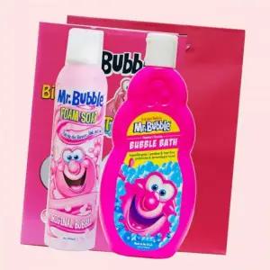 미스터버블 오리지널 2종 세트 (버블바스 473ml+폼솝236ml) 딸기향 + 쇼핑백 4389153