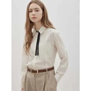 [CC콜렉트](강남점)[씨씨콜렉트] 도트 패턴 타이 셔츠 블라우스 (C261MSC001)