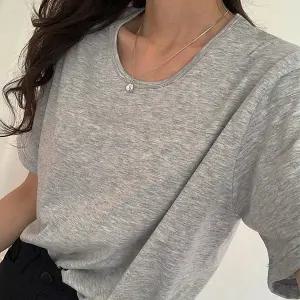 어나더블 마일드 레이온 스판 반팔티셔츠