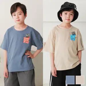 주니어클라쓰 진소매지퍼반팔티셔츠 주니어의류 초등학생옷 반팔티 주니어티 남아 여아