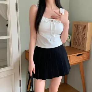 [하프클럽/다잇템]여자 미니멀리즘 드로우코드 리본 브라탑