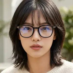 안경테 TF5995KB 001 블루라이트차단 명품 사각 뿔테 여자 남자 데일리