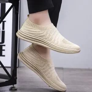 데일리 남성 패션 니트 캐주얼 슬립온 스니커즈 신발 어글리슈즈 여성스니커즈 슬립온