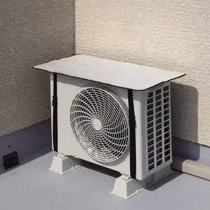 불붙지않는 에어컨 실외기 커버 씨레기 비 지붕 차양막 그늘막 UHT9+9iZf