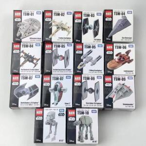 한정 판매 스타 워즈 디스트로이어 X-wing Fighter Landspeeder Snowspeeder Y-Wing Starfighter 비행기 피