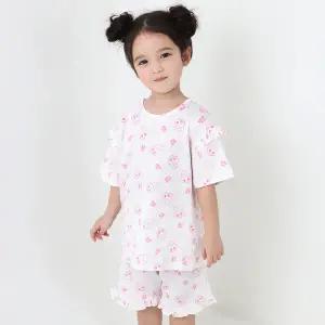 [하프클럽/프리미에팜]캐치 티니핑 여아용 깡총핑 오가닉 순면 7부 실내복 상하세트WH