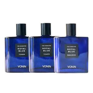 보닌 더캐릭터 로열 블루 3종세트 (스킨2개 + 로션1개) 남성화장품