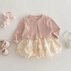 유아드레스 로즈벌룬 여아동 가디건 펌킨스커트 원피스세트205718