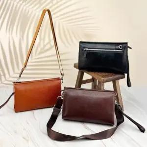 남자 가죽 클러치 맨스백 크로스백 여행 데일리 가방