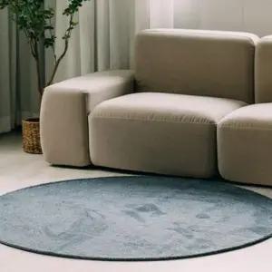 극세사이불 인디아 원형 러그 카페트 150