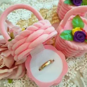 [하프클럽/]돌 반지 케이스 여성 선물 프로포즈 보석함 백일 기념