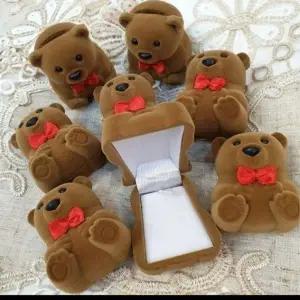 [하프클럽/]곰돌이 반지함 고급 쥬얼리 보관함 선물용 포장