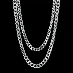 [하프클럽/]써지컬 스틸 쿠바체인 남자 목걸이 패션 스테인리스