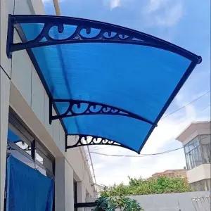 테라스 비가림 캐노피 플라스틱 스탠드 출입구 차양막 투명 어닝 현관