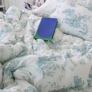 양면 꽃무늬 프릴 차렵이불 베게 세트 ss 극세사 차렵이불