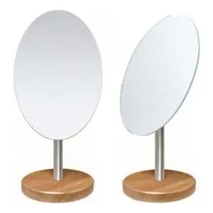 타원우드 받침 탁상경 소 ST-314 화장대 거울 미용 스탠드 원형 나무